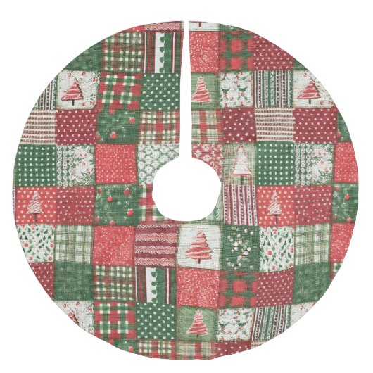 Patchwork Christmas  Kerstboom Rok (Voorkant)