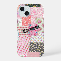 Patchwork Collage, étui de téléphone coloré et cré