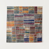 Patchwork collage: gemengd quiltpatroon. wandkleed (Voorkant)