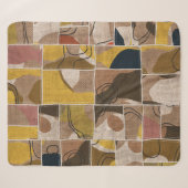 Patchwork collage quilt: gemengde print. sherpa deken (Voorkant (horizontaal))