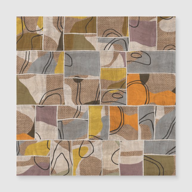 Patchwork collage, quilt mix patroon (Voorkant)