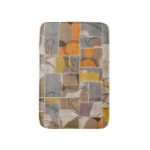 Patchwork collage, quilt mix patroon badmat (Voorkant Verticaal)