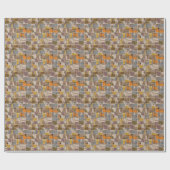Patchwork collage, quilt mix patroon cadeaupapier (Vlak)