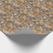 Patchwork collage, quilt mix patroon cadeaupapier (Hoek)
