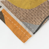 Patchwork collage, quilt mix patroon fleece deken (Hoek)