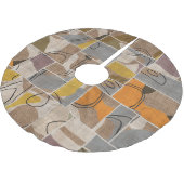 Patchwork collage, quilt mix patroon kerstboom rok (Gekanteld)