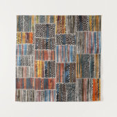 Patchwork Collage: Quiltpatroon Extravaganza Wandkleed (Voorkant (horizontaal))