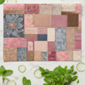Patchwork coloré Quilt Art Cuisine Serviette (Plié)