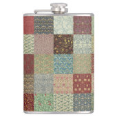 Patchwork-coördinaten Heupfles (Voorkant)