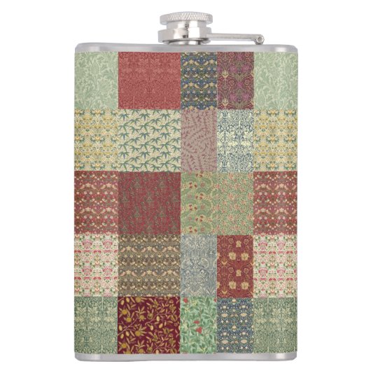 Patchwork-coördinaten Heupfles (Achterkant)