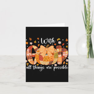 Patchwork Coquette Pompoen Met God Alles Is Mogeli Kaart