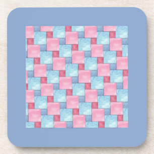 Patchwork Cork Onderzetter, Pinks, Blues Bier Onderzetter