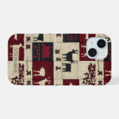 Patchwork croisé rustique | Folk Holiday Motif (Verso Horizontal)