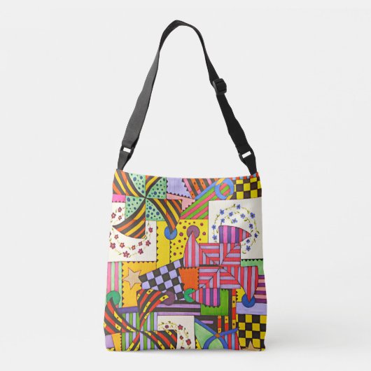 Patchwork Crossbody Tas (Achterkant)