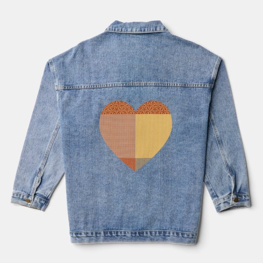 Patchwork De Motifs 1 Veste Denim (Verso)