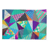 patchwork decoratief patroonontwerp kussensloop (Achterkant)