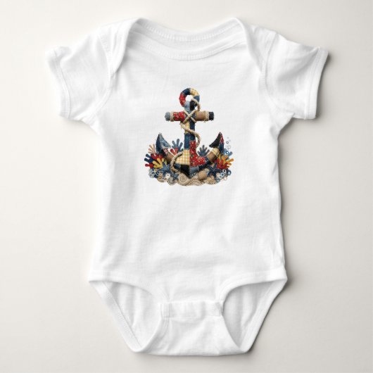 Patchwork Dekbed Anker Romper (Voorkant)