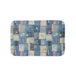Patchwork Denim Badmat