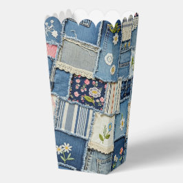 Patchwork Denim Bedankdoosjes