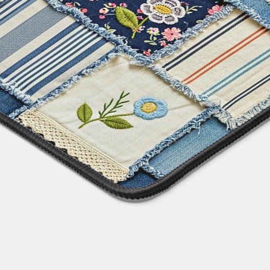 Patchwork Denim Bureaumat (Hoek)