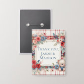 Patchwork Denim Koala Button (Voorkant / Achterkant)