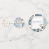 Patchwork Denim Koala Table Confetti (Achterkanten)