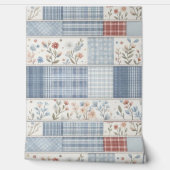 Patchwork Denim Koala Wallpaper Behang (Afrollen)