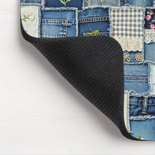Patchwork Denim Muismat (Hoek)