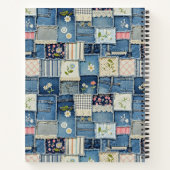 Patchwork Denim Notitieboek (Achterkant)