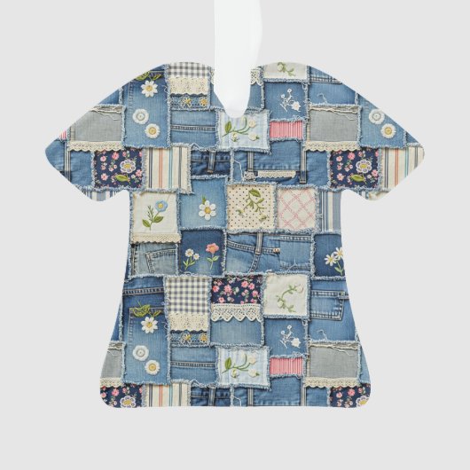 Patchwork Denim Ornament (voorkant)
