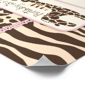 Patchwork Dierafdrukken en Giraffe-jaarbanner Poster (Hoek)