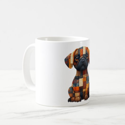 Patchwork Dog Mug (Devant gauche)