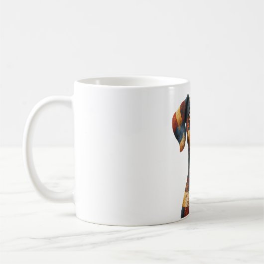 Patchwork Dog Mug (Gauche)