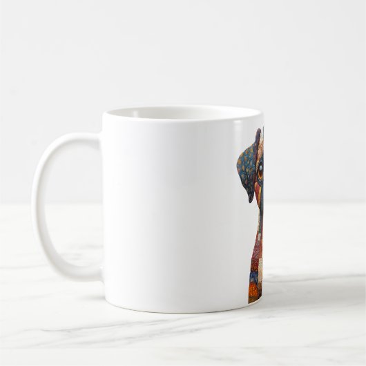 Patchwork Dog Mug (Gauche)