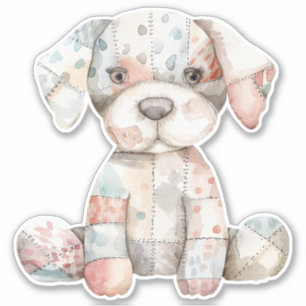 Patchwork Dog Sticker