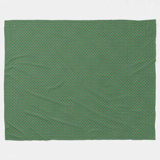 Patchwork Dominica Vlag Patroon Fleece Deken (Voorkant (Horizontaal))