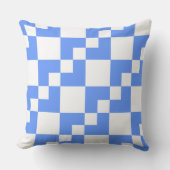 Patchwork Domino - Baby Blue en White Kussen (Voorkant)