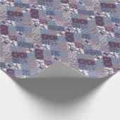 Patchwork Doodle:  Boho naadloos. Cadeaupapier (Hoek)
