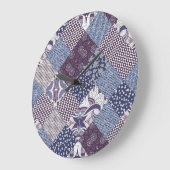 Patchwork Doodle:  Boho naadloos. Grote Klok (Hoek)