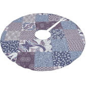 Patchwork Doodle:  Boho naadloos. Kerstboom Rok (Gekanteld)