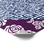 Patchwork Doodle:  Boho naadloos. Poster (Hoek)