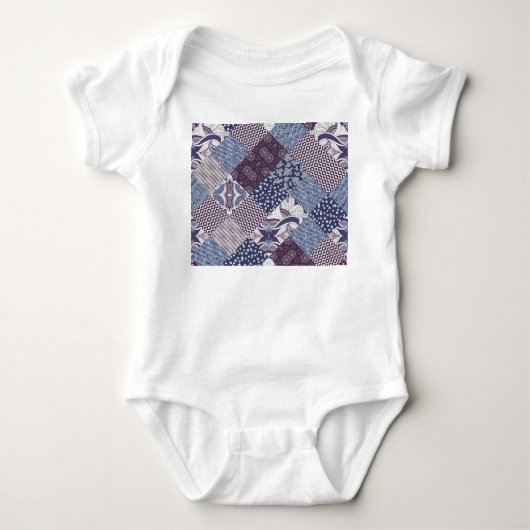 Patchwork Doodle: Boho naadloos. Romper (Voorkant)