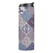 Patchwork Doodle: Boho naadloos. Thermosbeker (Gedraaid links)