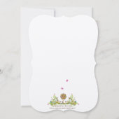 Patchwork Enchanted Forest Tree Wedding Invitation Kaart (Achterkant)