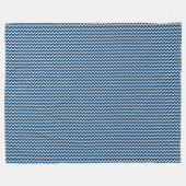 Patchwork Estland Vlag Patroon Fleece Deken (Voorkant (Horizontaal))