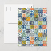  Patchwork Fabric Briefkaart (Voorkant / Achterkant)