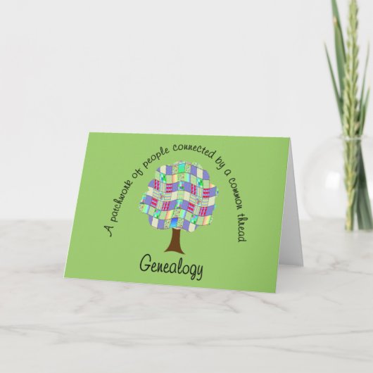 Patchwork Family Tree Kaart (Voorkant)