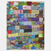 PATCHWORK FLEECE DEKEN (Voorkant)
