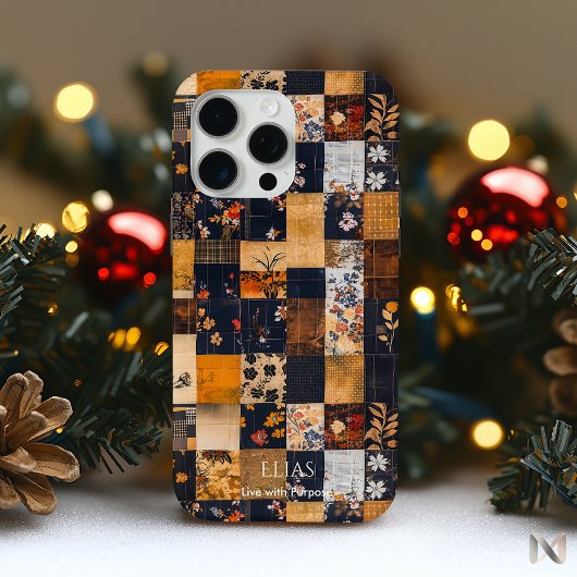 Patchwork Floral Harmony – Bold Artistic Case-Mate iPhone Case