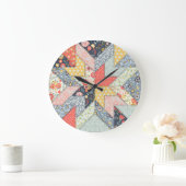 Patchwork Floral: Ornament Grote Klok (Huis)